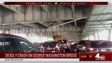 accident on gwb today|george washington bridge